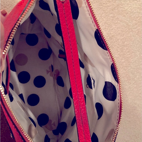 Kate Spade Red Leather Satchel Purse- New - Picture 8 of 13
